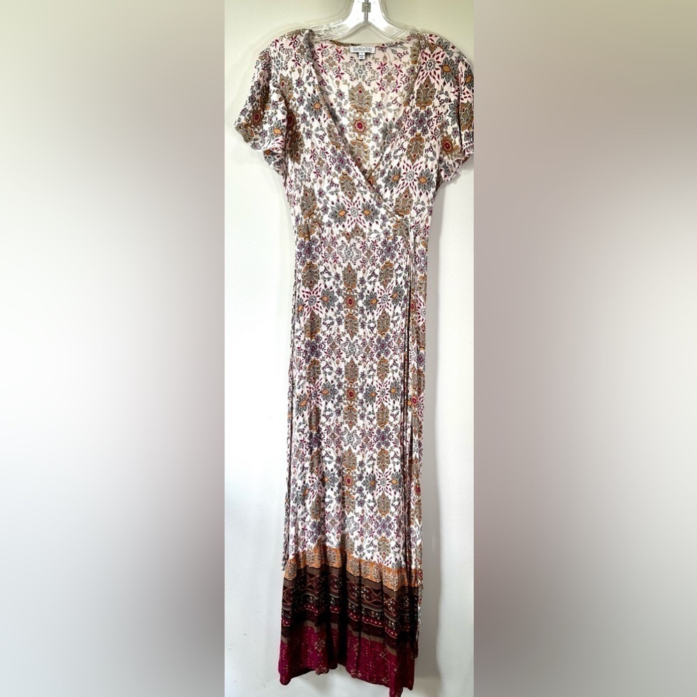 Patrons of Peace Women’s Bohemian Floral Maxi Dress - Picture 2 of 10